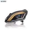 W251 LED Headlight Upgrade Dynamic DRL Three-Bar Lens