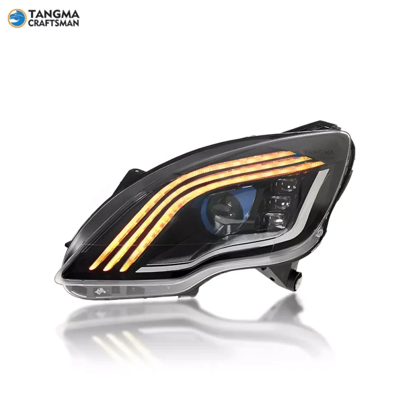 W251 LED Headlight Upgrade Dynamic DRL Three-Bar Lens