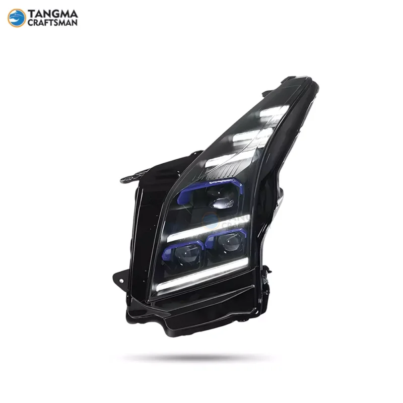 Cadillac ATS LED Headlights Blue DRL Flow Lens