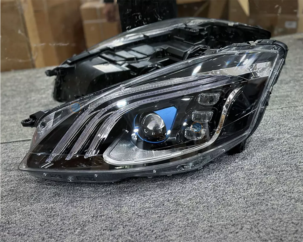 W221 LED Headlights Upgrade with DRL & 3-in-1 Turn Signal