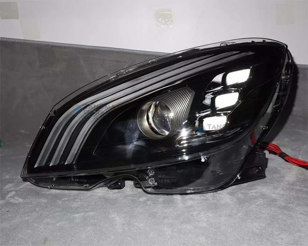 W251 LED Headlight Upgrade Dynamic DRL Three-Bar Lens