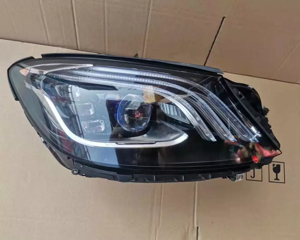 W221 LED Headlights Upgrade with DRL & 3-in-1 Turn Signal