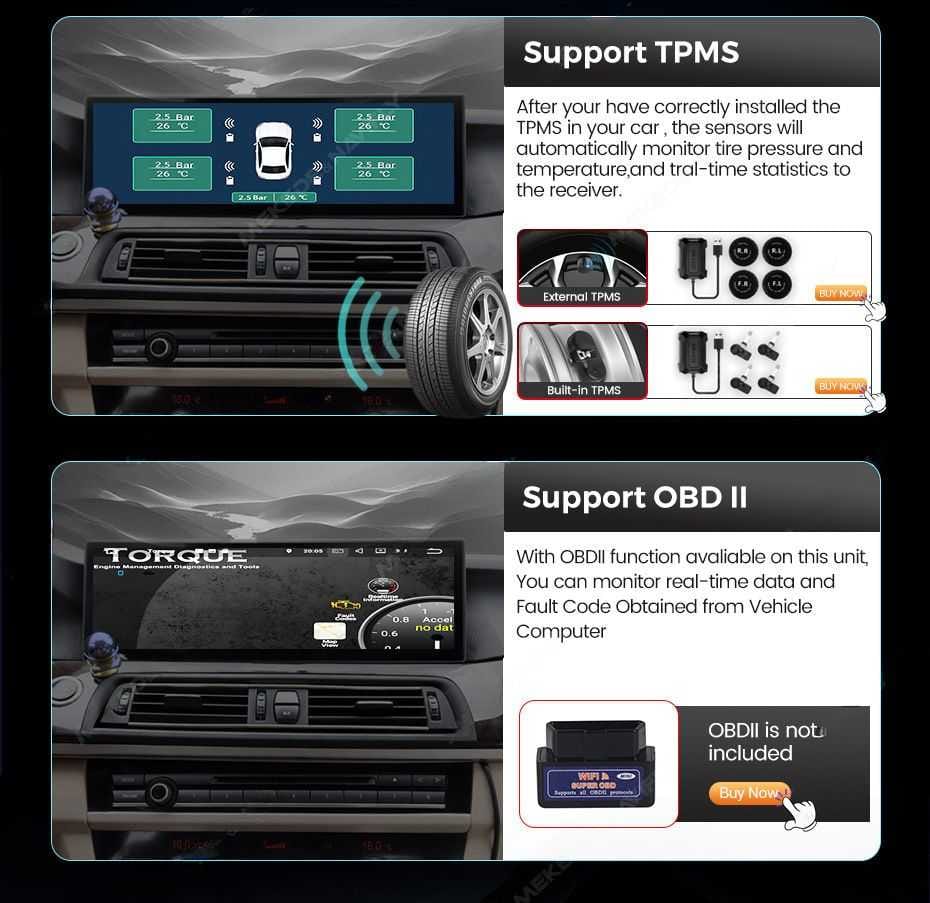 BMW X5 E70 Android Screen 15 Inch CarPlay CIC CCC