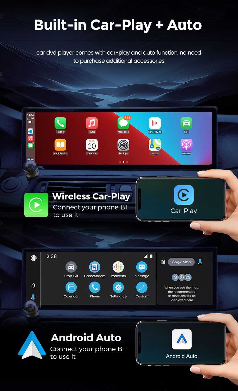 BMW X5 E70 Android Screen 15 Inch CarPlay CIC CCC