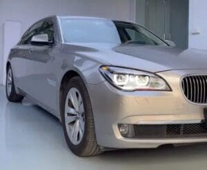 F01 LED Headlight Assembly M5 Style Blue Eyebrow