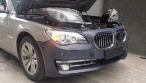 F01 LED Headlight Assembly M5 Style Blue Eyebrow