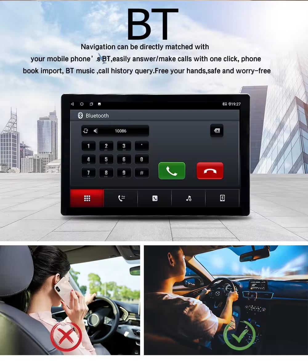 13 Inch Rotating Android Car Stereo with 1920x1200 Screen