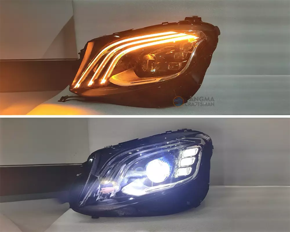 W213 Maybach Headlight Retrofit LED DRL Flow Effect