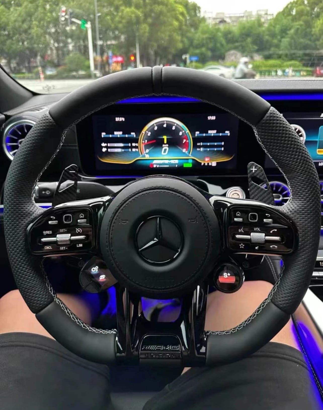 Carbon Fiber Benz Steering Wheel