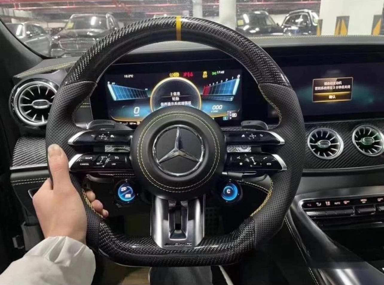 Carbon Fiber Benz Steering Wheel