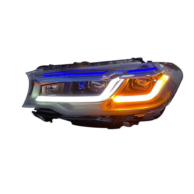 BMW G30 Blue Eyebrow Headlights | 18-20 5 Series M5 Style - Image 4