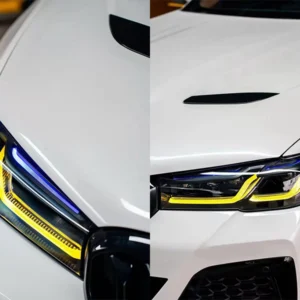 BMW G30 Blue Eyebrow Headlights