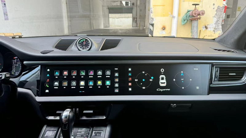 Porsche Macan Dual Screen Display Navigation Unit | Android 8G+128G CarPlay Upgrade