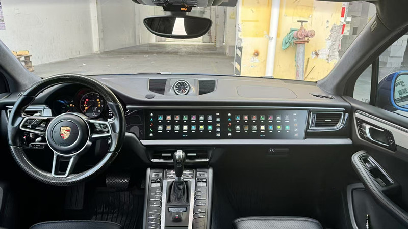 Porsche Macan Dual Screen Display Navigation Unit | Android 8G+128G CarPlay Upgrade
