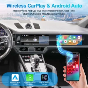 Porsche Macan Dual Screen Display Navigation Unit | Android 8G+128G CarPlay Upgrade