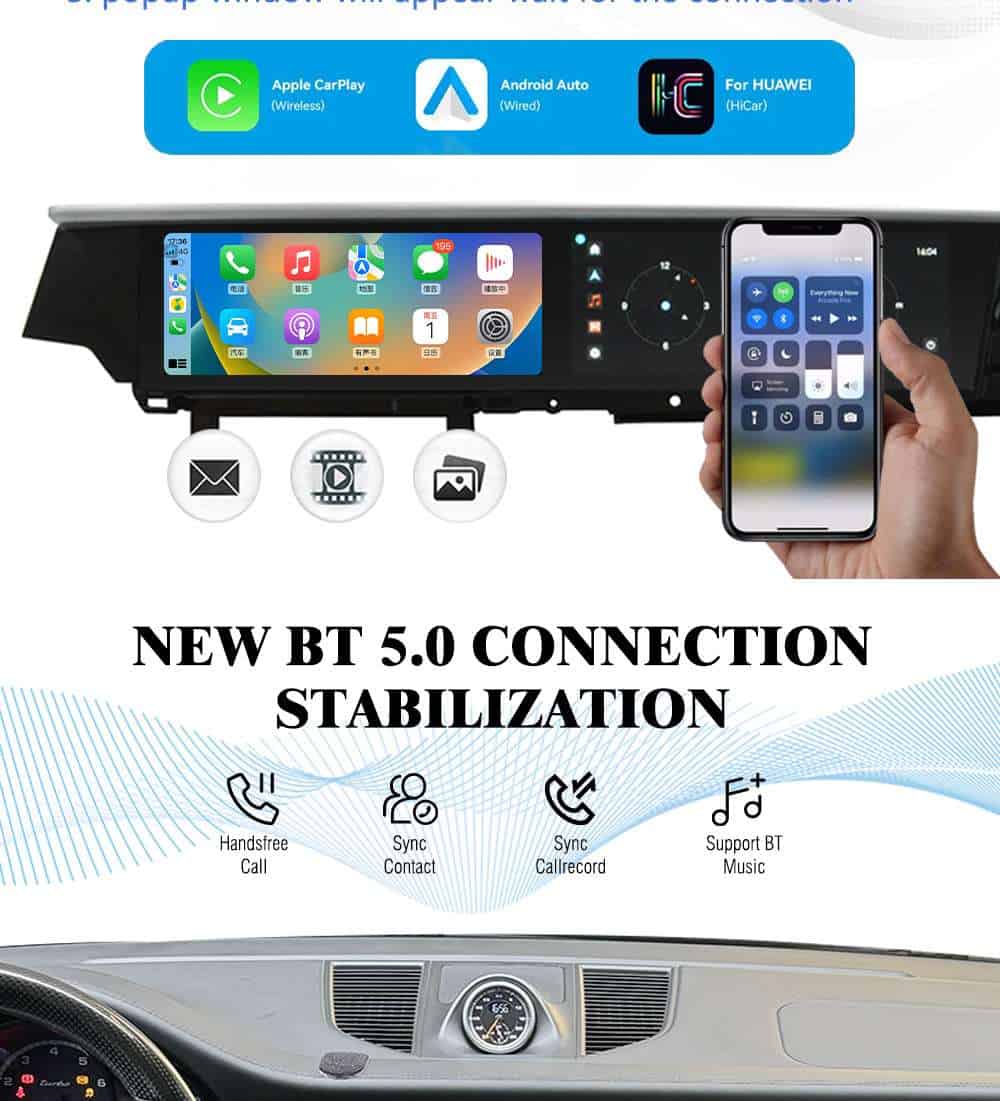 Porsche Macan dual screen 2014-17 upgraded new central control navigation HD screen