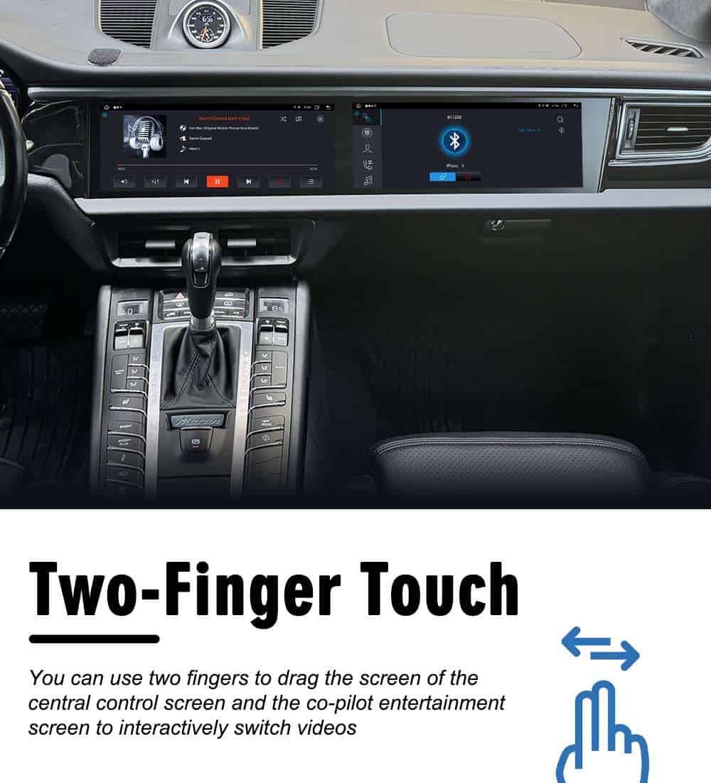 Porsche Macan dual screen 2014-17 upgraded new central control navigation HD screen