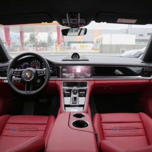 Porsche Macan Bordeaux Red Interior Kit: 1:1 OEM Leather | TANGMA CRAFTSMAN