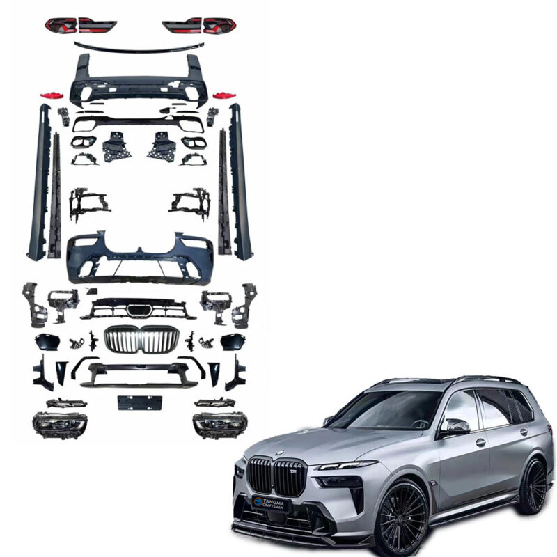 BMW X7 modified G07 2019-2024 aerodynamic kit | TÜV certified anti-gravel impact | M sports wide body reverse development 3D laser scanning full body precise molding | hot pressing process ABS-PU composite structure