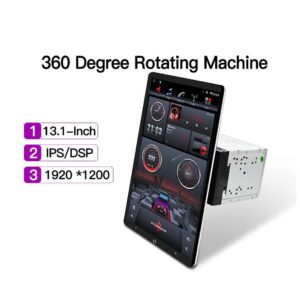 Universal 13″ Android Car Multimedia System: 360° Rotating Touch Screen for Audi, BMW, Toyota & More。 | TANGMA CRAFTSMAN