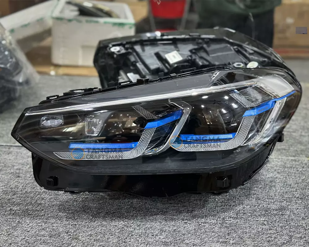 G08 LED Headlight Upgrade Blue Brow 3-in-1 Lens