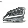 Toyota Crown LED Headlights Lexus Style