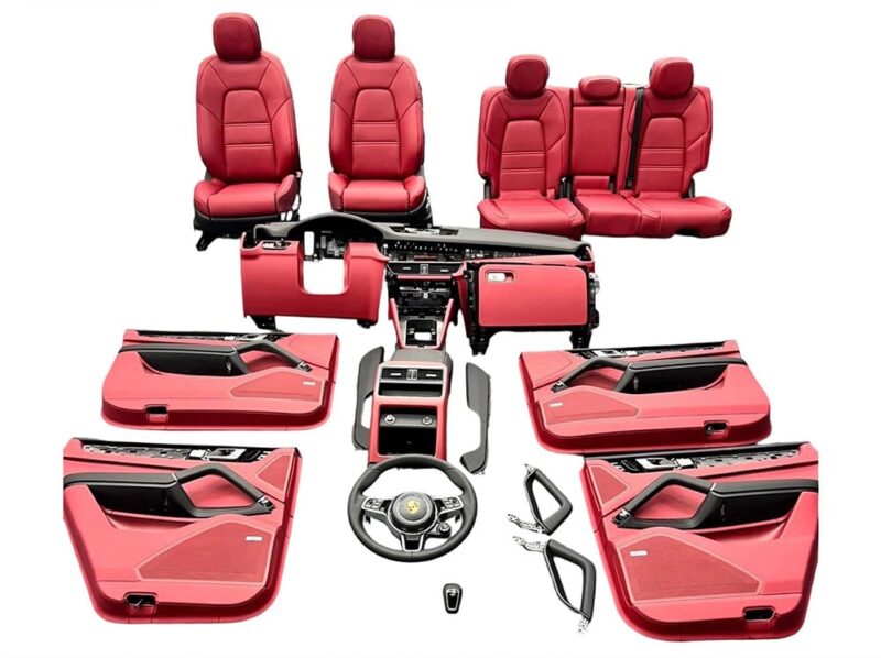 Porsche Pomegranate Red Interior
