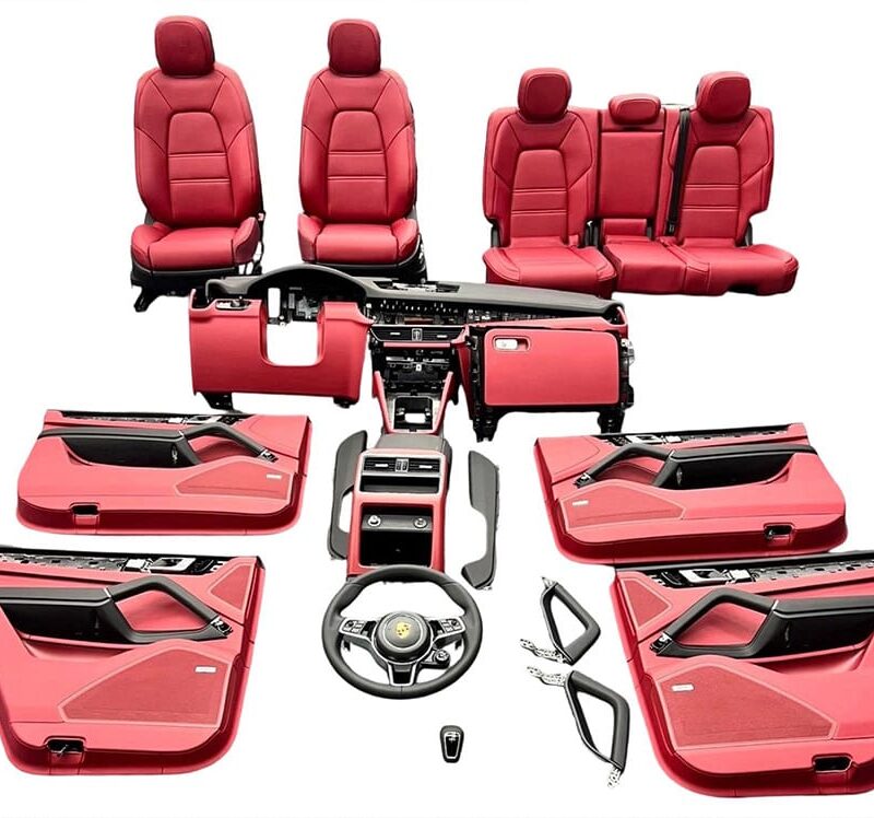 Porsche Pomegranate Red Interior