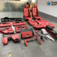 Porsche interior upgrade pomegranate red calf leather full car kit