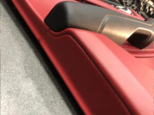 Porsche Pomegranate Red Interior