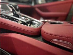 Porsche Pomegranate Red Interior
