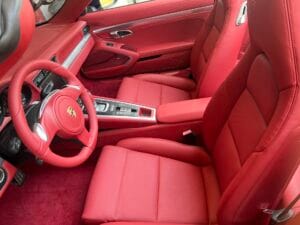 Porsche Pomegranate Red Interior