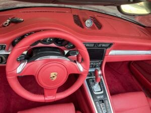 Porsche Pomegranate Red Interior