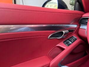 Porsche Pomegranate Red Interior