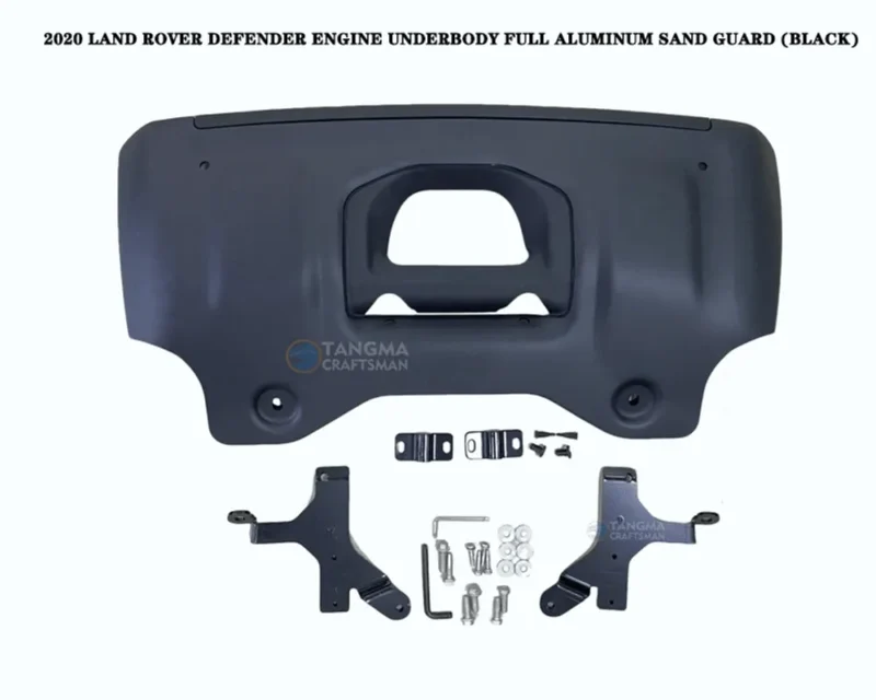 Land Rover Defender Off-Road Conversion Kit, 2020-2023 Models ☆ Roof Rack + Side Steps + Spare Tire Cover + Tow Hook + Fender Flares + Snorkel + Full Aluminum Sand Deflectors + Side Skirts