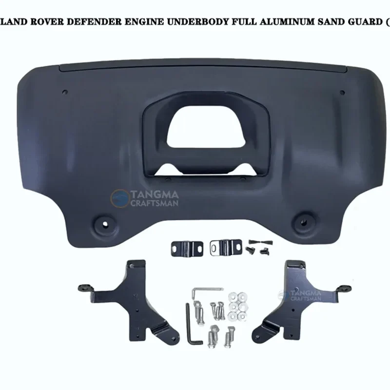 Land Rover Defender Off-Road Conversion Kit, 2020-2023 Models ☆ Roof Rack + Side Steps + Spare Tire Cover + Tow Hook + Fender Flares + Snorkel + Full Aluminum Sand Deflectors + Side Skirts