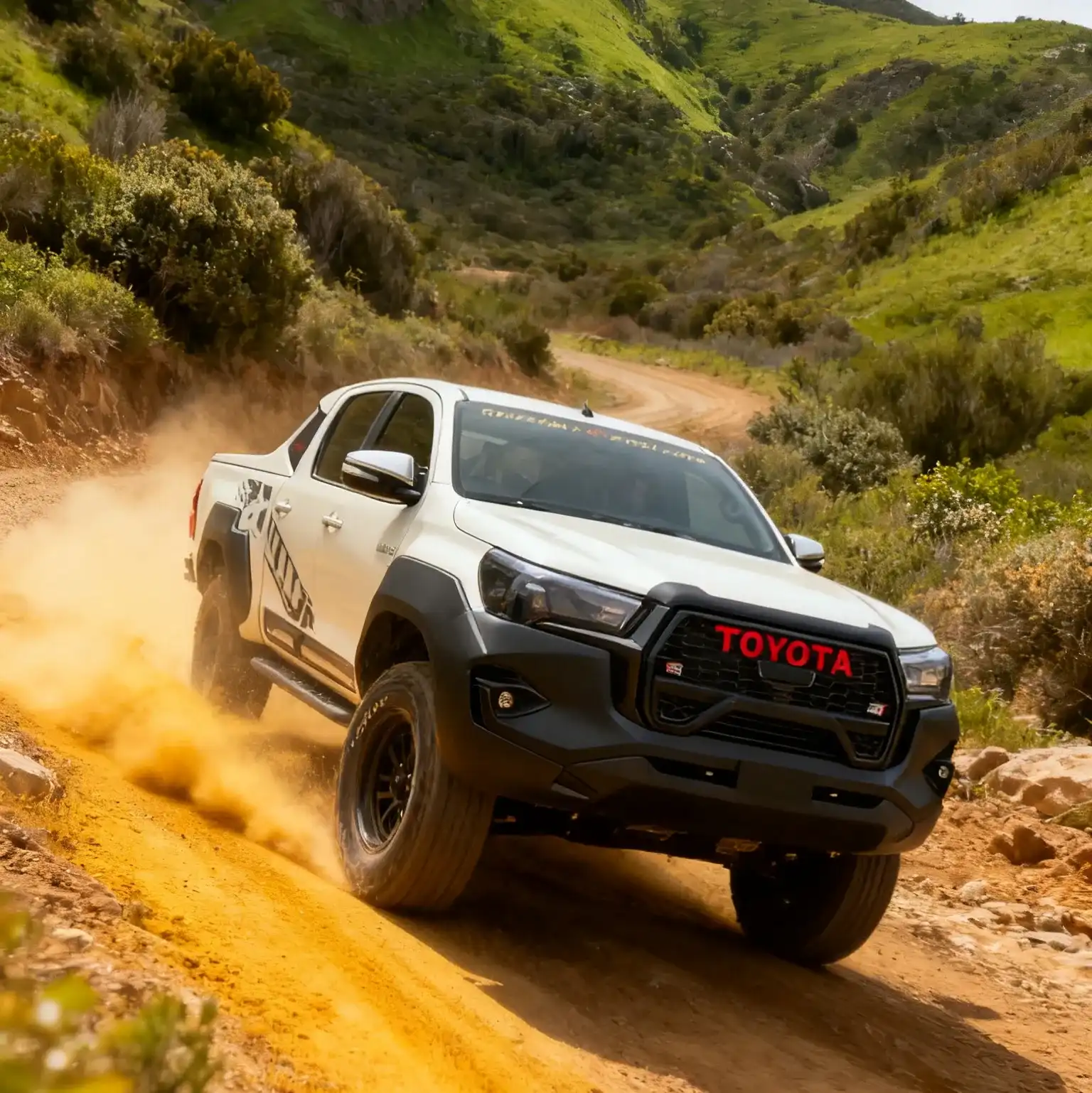 Toyota Hilux Revo Rocco Upgrade Kit | 2016-2020 Old to New GR Front Bumper Grille Body Kit Headlights Taillights