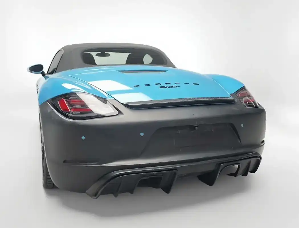 Porsche 987 old model upgrade 718 new model appearance kit, including front bumper assembly, rear spoiler, tailpipe, side air vents, perfect fit for 987 series models