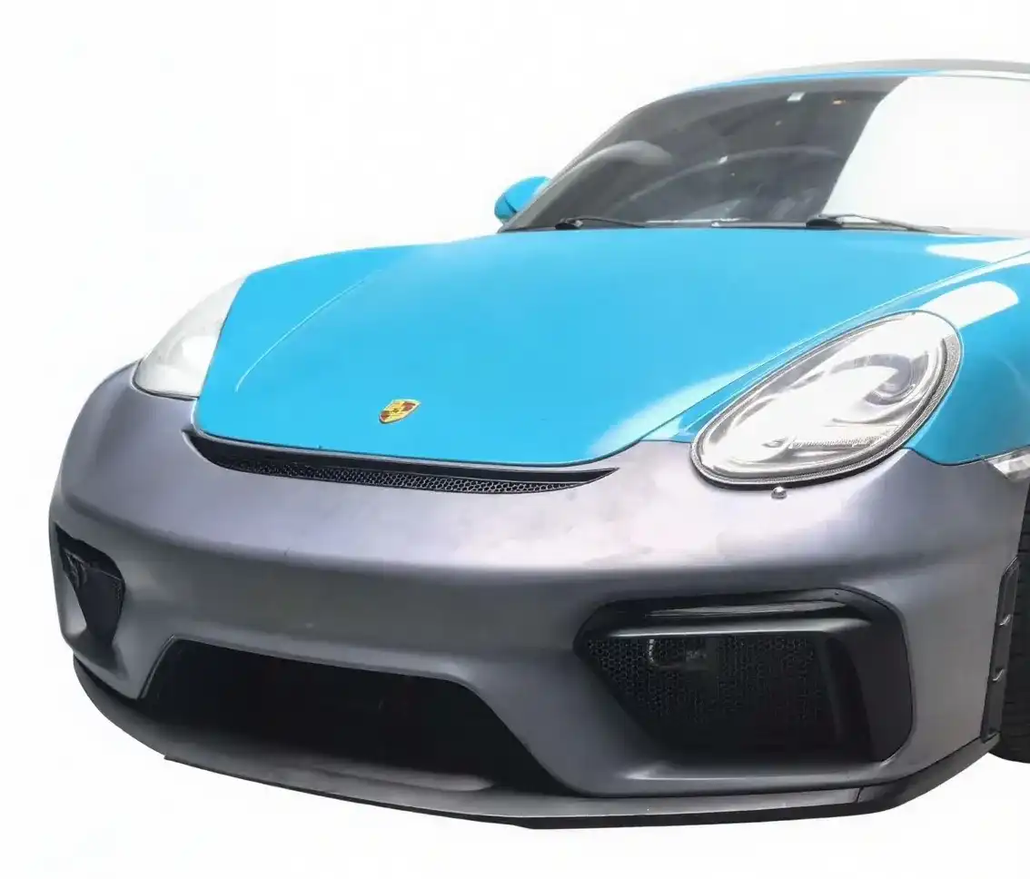Porsche 987 old model upgrade 718 new model appearance kit, including front bumper assembly, rear spoiler, tailpipe, side air vents, perfect fit for 987 series models