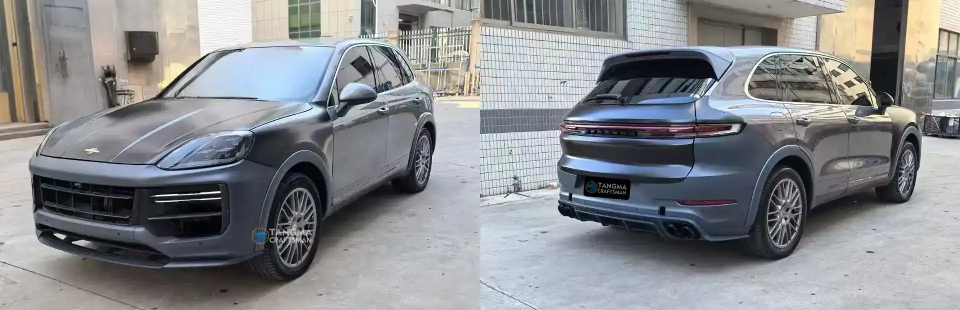 Porsche Cayenne facelift upgrade kit: old model to new model conversion