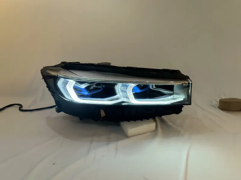 16+ BMW G12 LED Headlights Blue Frame DRL Assembly