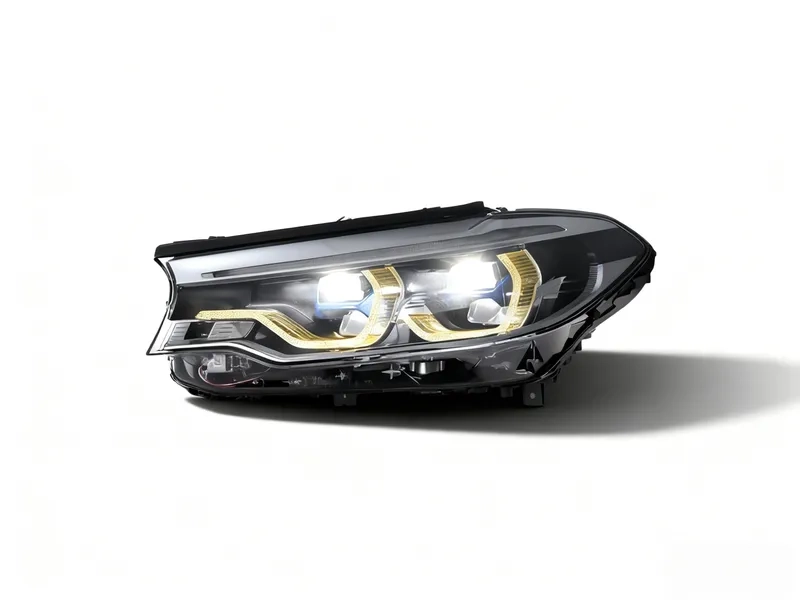 18+ BMW G30 LED Headlights Blue DRL Icon Upgrade