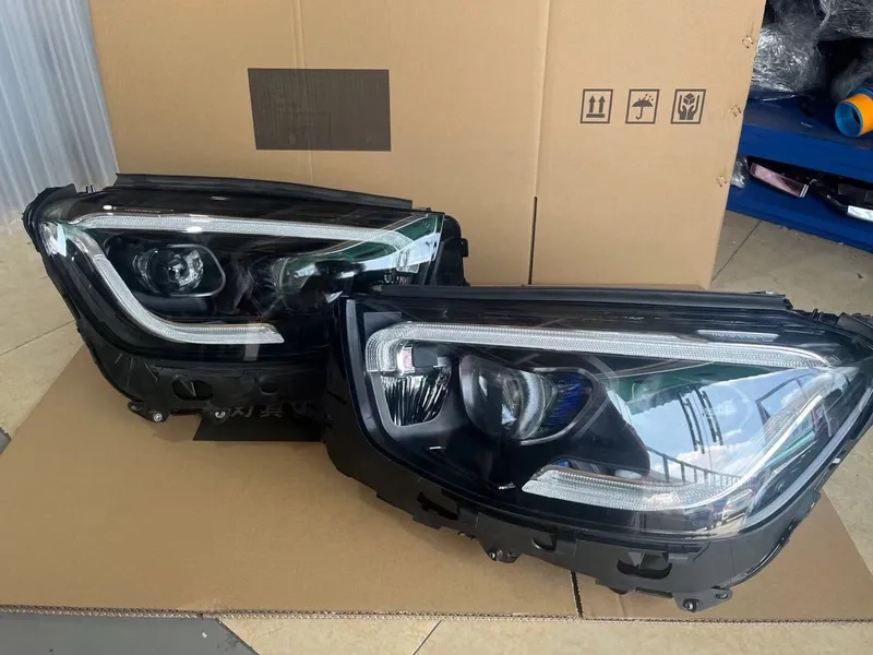 16+ Mercedes GLC LED Headlight X253 Upgrade DRL Installation Result