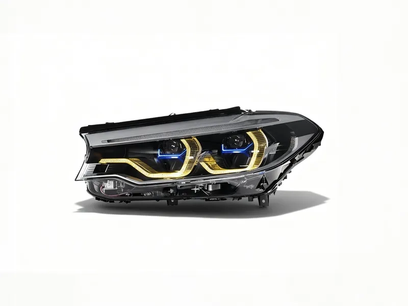 18+ BMW G30 LED Headlights Blue DRL Icon Upgrade