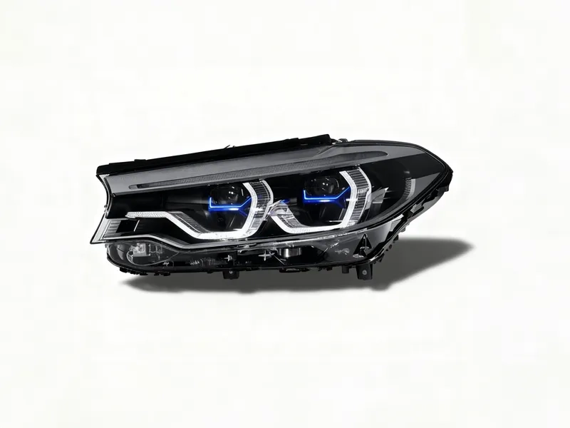 18+ BMW G30 LED Headlights Blue DRL Icon Upgrade