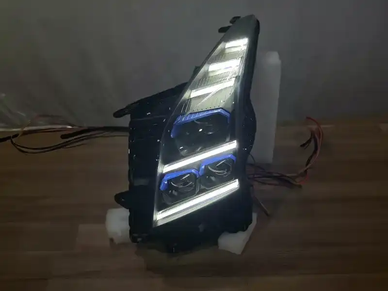 14+ Cadillac ATS LED Headlights Blue DRL Sequential