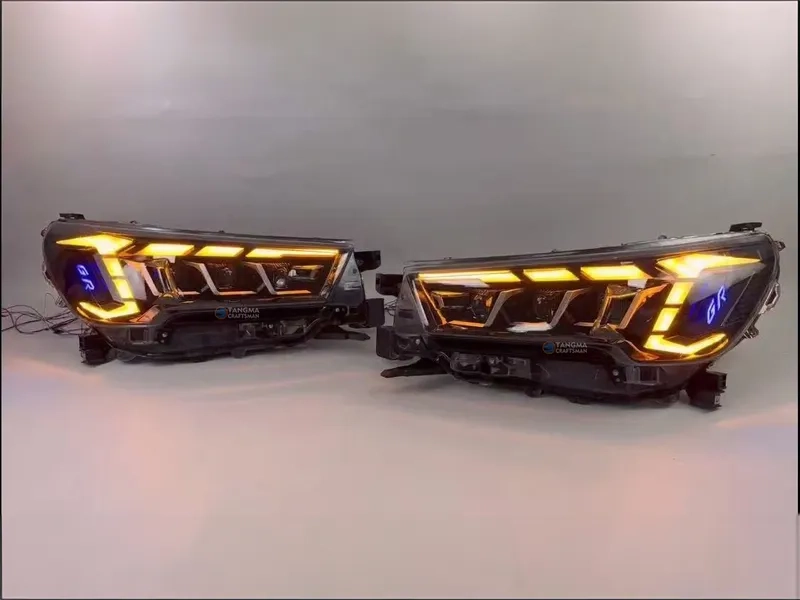 2021+ Toyota Hilux 3-LED Headlights Sequential DRL