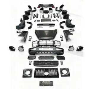 Suzuki Jimny G63 style conversion kit parts laid out before installation