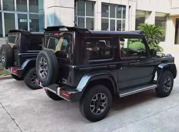 Suzuki Jimny G63 style conversion kit parts laid out before installation