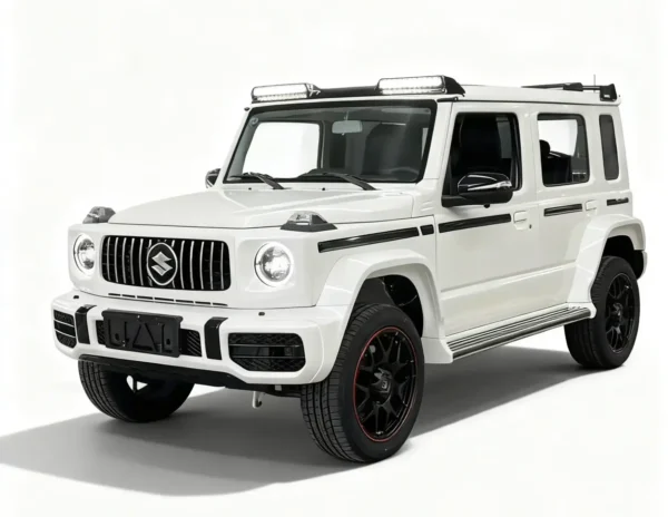 Suzuki Jimny G63 style conversion kit parts laid out before installation